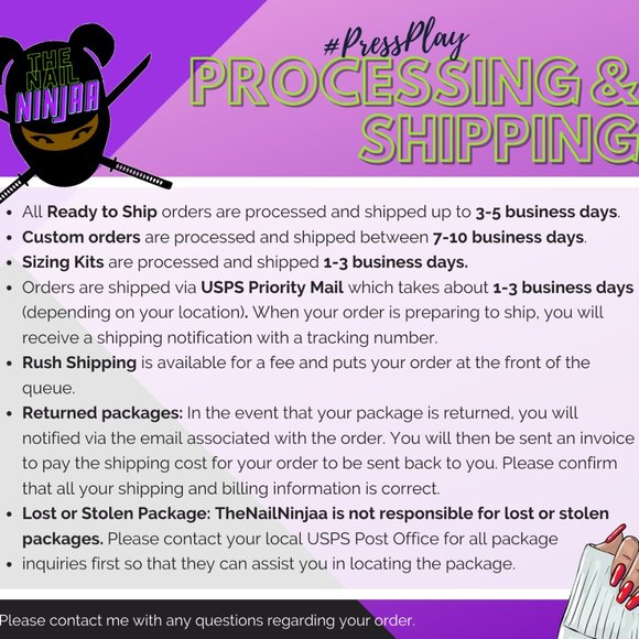 #PressPlay x The Nail Ninjaa  Sizing Kit - Picture 5 of 9